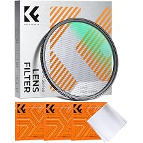 K&F Concept Filtre 58mm Colourful Streak – Effet Rayons Colorés Anamorphique Cinématographique, Nano Revêtement HD