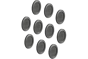 GEDOTEC 4 piezas - möbel-gitter REJILLAS VENTILACIÓN Rendondo REJILLA Marrón Para Muebles & Coche Caravana salidas Ø 60mm puerta de plástico - 10 Stück