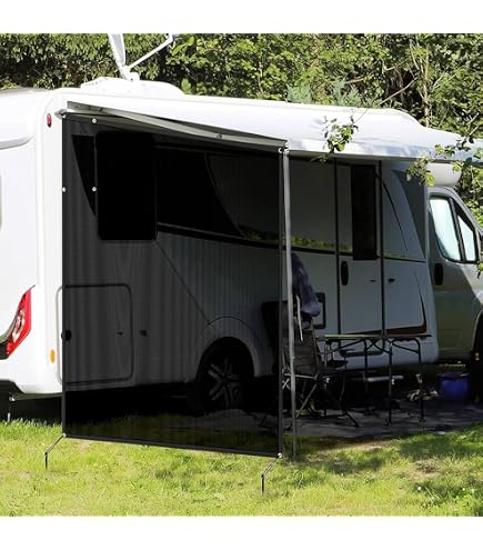 wohnmobil markise 5m Dulepax Ausziehbare Markise, Wohnmobil-Schiebe-Topper, modulares Camper- Markisen-Set, Schiebe-Topper für Wohnmobile, 5. Räder, Reiseanhänger und Wohnmobile, Weiß, 1,52 m (1,5 m Stoff) Auto & Motorrad brands/dw winter schlafsack kleines packmaß Farbe:weiß/orange