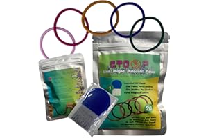 MH MEDITERRANEANHABITAT Elastico anti-pidocchi pidocco con lendrera 20 elastici repellenti e lendrera professionale. In Borsa Zip - 100% Naturali con Oli Essenziali - Prevenzione Efficace