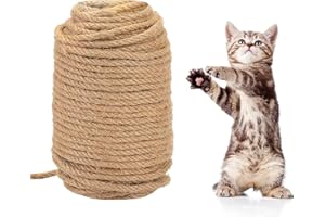 KATELUO Sisalseil,Sisalseil für Kratzbaum,Spielzeug für Katzen,50M Katzenkratz-Hanfseilzubehör zum Schutz von Katzenschleifklauenspielzeugen