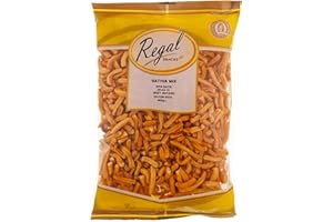 REGAL FOOD PRODUCTS BRINGING FOOD TO LIFE Regal Bakery Gathia Mix 400gm - Indian Snacks - Gathia Mix Hot - Fresh & Crunchy - Snacks On The Go - Snacks Mix | Savouries Mix - Savoury Snack |