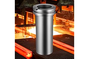 VEVOR Creuset Graphite Résistance Haute Température Creuset en Graphite Pur, Creuset de Graphite de Fusion, Creuset en Graphite Pour la Métallisation (3KG, Anneau Double)