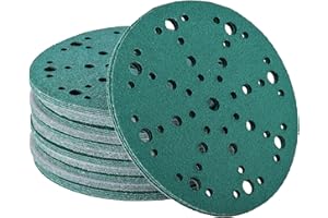 Nass & trocken Schleifscheiben 150mm Klett 48 Löchern K60 Set 50 Stk | Nass Schleifpapier für Auto- & Karosseriereparaturen von Wabrasive | passend zu Festool Rotex 150 mit Schleifteller 150mm klett