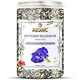 REORIC Organic Butterfly Pea Flower Tea - 100g | Blue Pea Tea | Whole Leaf Tea | 100% Fresh & Natural Herbal Tea Leaves | Dri