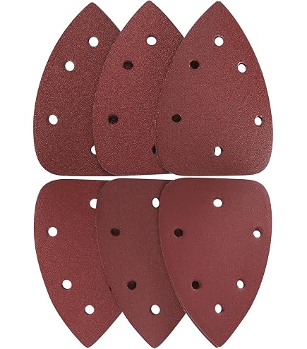 Triangles De Ponçage FD-Workstuff 100 Pièces Grain 40 - 105x152 Mm 11 Trous Pour Ponceuse Multifonction