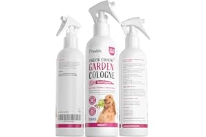 PAWBITS English Country Garden Floral Scented Cologne for Dogs 250ml - Alcohol-Free Dog Deodoriser Spray with Vitamin E and Pro-vitamin B5 - Dog-Friendly Odour Eliminating Perfume