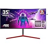 AOC AGON AG353UCG - Monitor curvo da 89 cm (35 pollici), HDMI, DisplayPort, Hub USB, G-Sync, HDR 1000, tempo di risposta…