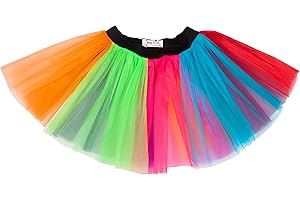 REDSTAR FANCY DRESS Ladies Neon Tutu Skirt 80s Party Outfit Hen Party Running Costume 1980s