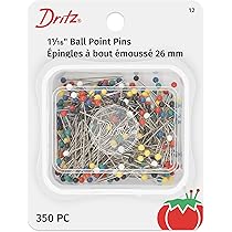 Dritz Kleur Ball Point Pins-Size 17 350/Pkg, Stof, Multi kleuren, Elk