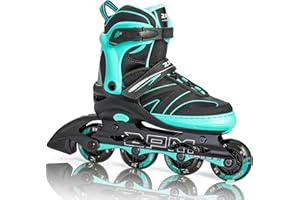 ‎2PM SPORTS 2PM SPORTS Größen Verstellbar Inliner für Kinder, Mädchen Jungen Inline Skates mit 82A PU Rollen für Damen/Herren Youngster Anfänger