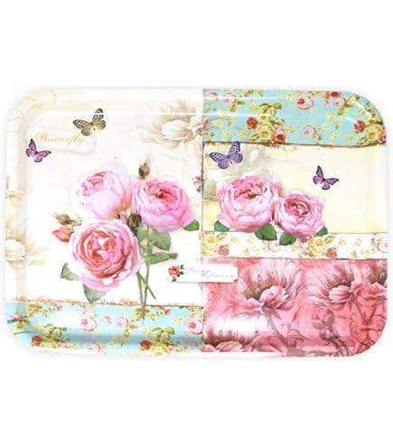 Vassoio Brandani Melamina Aria - Con Aquiloni E Motivi Geometrici, 35x25.5 Cm, Con Piattini - Foto 7