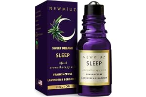 Sleep Well Roll On Essential Oil Anti Stress Calming Aromatherapy Stick Blend Lavender Oil Bergamot Frankincense Destress Relaxation Stress Gifts for Women Perfect Stocking Stuffers NEW MIUZ USA