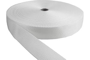 TUKAN-TEX Cinghia in polipropilene bianco 40 mm di larghezza – 50 metri