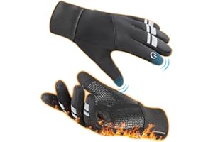 kyncilor Guanti Donna Invernali Touchscreen Guanti ciclismo invernali Guanti Da Antiscivolo Guanti Per Ciclismo, Guida,Moto
