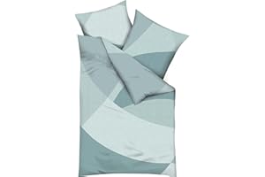 Kaeppel Bettwäsche Vista Mako-Satin Mint Größe 135x200 cm (80x80 cm)