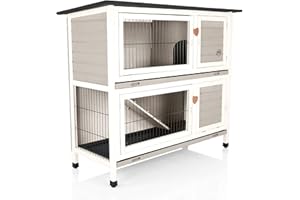 Rabbit Hutch 4ft in Grey Hide Rabbit Run Guinea Pig House by Cozy Pet Ferret Cage Rabbit Hutches in Grey RH04GR