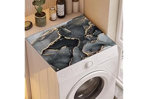 IWTBNOA Waschmaschine Abdeckung, 60 x 60 cm Waschmaschinenabdeckung Weiche und Zuschneidbare, Waschmaschinenauflage Universal, Waschmaschinenauflage Rutschfest für Waschmaschine,Trockner,Bäder,Küche