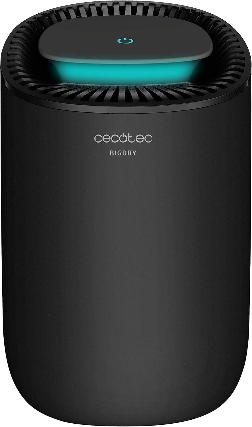 Cecotec Deshumidificador Eléctrico Silencioso BigDry 2000 Light Black. 23W, Bajo Consumo, 300 ml/día, Depósito extraíble de 0,6 litros, Cobertura hasta 20m2, Negro