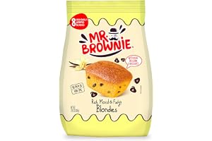 Mr. Brownie Blondies med chokladkakor | 8 brownies per förpackning | även varm en njutning | läckra fina kakor