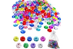GMMG Gemme di Diamanti 145 Pezzi Decorativi Cristallo Diamanti Colorati Trasparenti Multicolore Gemme del Diamante Acrilico per Matrimoni Decorazioni per Feste Decorazioni per Vetrine(20mm)