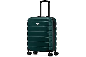 Flight Knight Cabin Suitcase 55x40x20 Ryanair Priority, EasyJet, Jet2 Lightweight Small Durable 4-Wheel Cabin Case, Carry-On for Over 60 Airlines, Hard Shell, 10kg Hand Luggage Bag (55 x 40 x 20 cm)