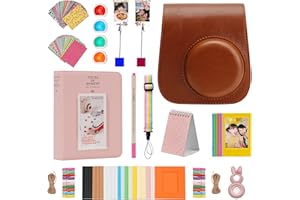 Akcesorium ZUIKAKU 14 w 1 Mini 11 jest kompatybilne z aparatem natychmiastowym Fujifilm Instax Mini 11. (Brązowy)