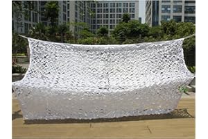 Jolan Tarnnetz Weiß 2×2m 2×3m 2×4m 3×3m 3×4m 3×5m 4×4m 4×5m 4×6m 5×6m,Sonnenschutz Tarnung Netz,Bundeswehr,Jagd,Schießen,Dekoratives Camouflage Netz,Sichtschutz,Autoabdeckung,White-3x5m(9.8 * 16.4ft)