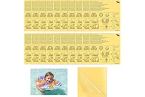 UHETLET 40 Stück Reparaturflicken luftmatratze Wasserdicht Flickzeug Luftmatratzen Selbstklebend Pool Flicken Transparent 6,5 x 6,5 cm Luftbett Flicken Set Reparaturset für Schlauchboot Schwimmring