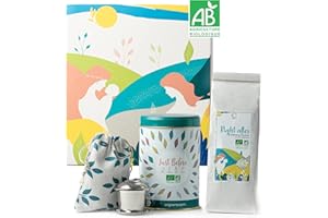 ORIGEENS COFANETTO INFUSI BIO MATERNITÀ | Idea regalo donna incinta e neo mamma | Tisana gravidanza / Post Partum + Tisana allattamento + Infusore