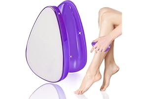 TACILIN Épilateur en Cristal, Nano Gomme Dépilatoire, Outil d'épilation Indolore pour Femmes et Hommes, Réutilisable et Lavable, Epilation pour Épiler le Dos, les Bras, le Torse et les Jambes