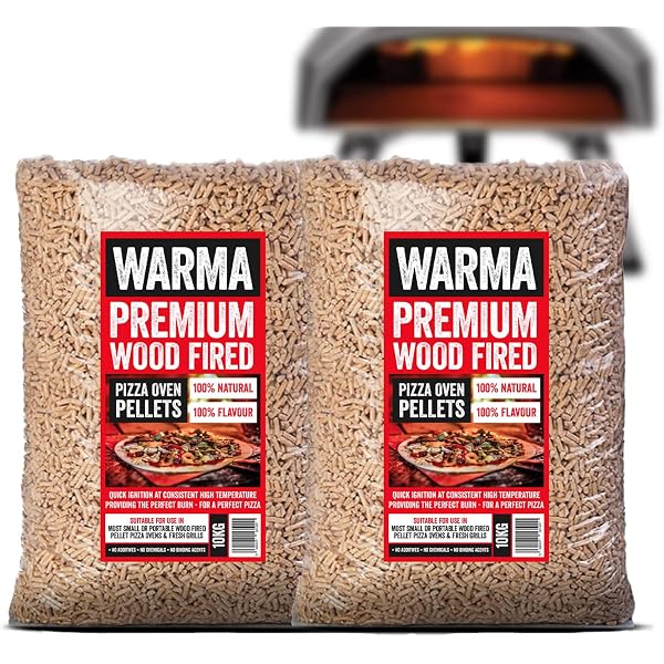 10kg Bag Eco Premium Pizza Oven Wood Pellets 100% Natural - Easy to Light -  Suitable for Ooni Uuni Ninja Nero Dellonda Outdoor Garden Cooking Pellet  Operated Stoves Wood Fired Pizza Ovens