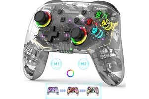 Joso Game Controller for PC/iPad/iPhone/Android, Wireless Gamepad for Switch/PS4/PS3, Cloud Gaming Controller Support Streaming on PS/Xbox/PC Console with Back Button/Turbo/6-Axis Gyro/Dual Motors