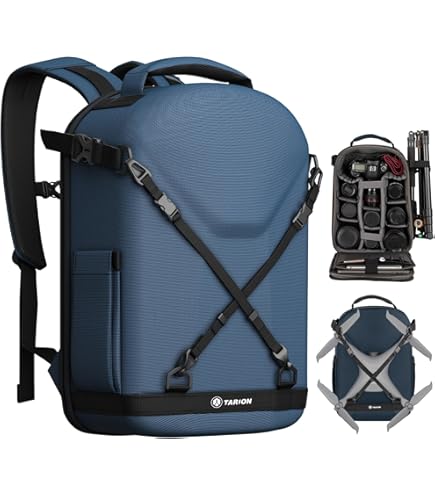 TARION Camerarugzak fotorugzak groot 2-in-1 met extra cameratas voor