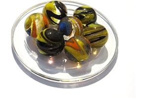 MaRécréation- 2 Calots Speedy Billes en Verre, KIM9036CAL, 25 mm