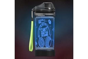 CoolGift Mart Gamer Wasserflasche, Light Up 3D Kopfhörer Design, Gamer Geschenke, 14oz Tritan BPA frei, Bestes Geschenk für Jungen Mädchen- Kinder Trinkbecher - Weihnachten Urlaub