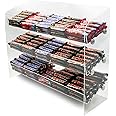 3 Shelf Acrylic Counter Confectionery Gravity Feed Merchandiser Display for Confectionery, Snacks, Food (DS300)