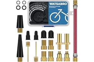 WATSABRO adaptateur pour valve de vélo, voiture, compresseur et pompe à air