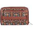 ZOUK Women's Handcrafted Vegan Classic Zipper Wallet
