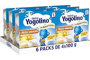 NESTLÉ YOGOLINO Frutas Variadas con Queso Fresco, a partir de los 8 meses,Pack de 6 (4x100g)
