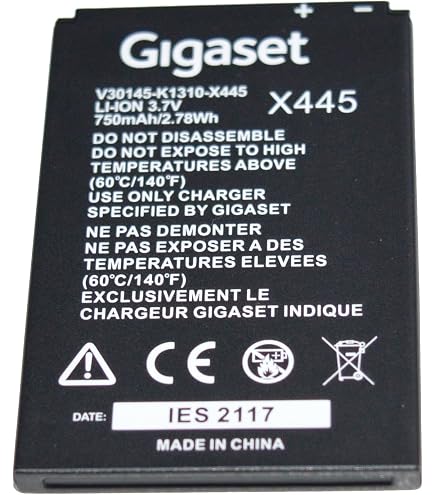 Vhbw 2x Batteria Ricaricabile Li-Ion 800mAh 3,7V Per Bintec-Elmeg D141 E DECT - Sostituto S30852-D2152-X1