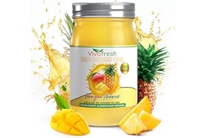 VivoFresh Sea Moss Gel Ananas Mangue | +92 Minéraux Essentiels | Mousse de mer d’Irlande | 420 g | Goût Ananas Mangue Naturel | Bien-être, Digestion, Énergie | Gel Nutritif à consommer au quotidien