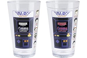 Stranger Things Colour Changing Drinking Glass - Officially Licensed Palace Arcade Machine Tumbler, Horror Movie Merchandise, Retro Cup FeatStranger Things Figures, Gift for Fan | Paladone