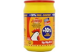 Jumbo Poudre de bouillon de poulet halal 1 kg (lot de 2)