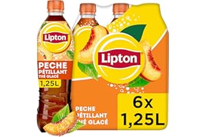 Lipton Ice Tea Pêche Pétillant 6 x 1,25L Pack