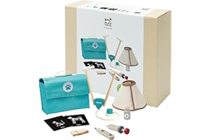 PlanToys Set de Vétérinaire Enfant - Jouet de Vétérinaire avec 3 Instruments Médicaux et Trousse de Rangement - 3+ Ans