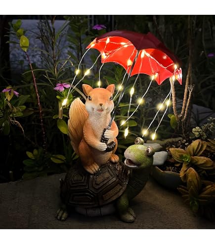 Statua Cane Beagle Con Luce Solare Per Giardino - Decorazione Esterna In Resina, Multicolore, 19,8 Cm - 2