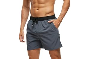 ARCWEG Bañador Hombre 2 en 1 Bañador de Secado Rápido con Forro de Malla y Cordón de Ajuste para Playa Bañador Casual Impermeable para Piscina Verano