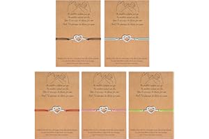 ADRAMATA Braccialetti Amico Set Braccialetto Amicizia Braccialetto Stella Infinito Braccialetti di Coppia Abbinati per Famiglia dei Migliori Amici