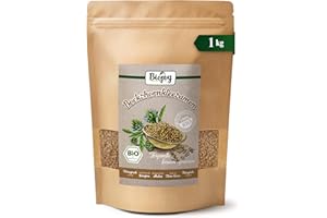 Biojoy Graines de Fenugrec entières BIO (1 kg), thé de fenugrec, sans additifs